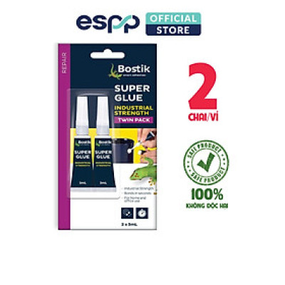 Vỉ 2 tuýp Keo đa năng siêu dính Super Glue (2IN1) - BOSTIK