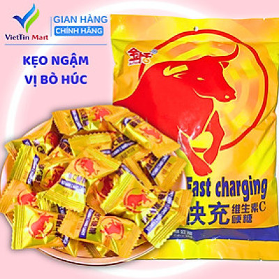 Kẹo Ngậm Tăng Lực Vị Bò Húc Gói 320g