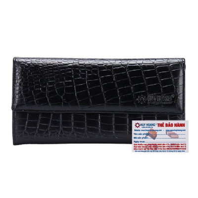 Bóp da nữ vân cá sấu nhỏ 3 gấp lửng nhiều màu Huy Hoàng HP3148-49-50