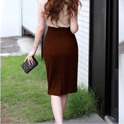 Chân Váy Nữ Công Sở New Design Dài  60cm Vải Kaki Thun Co Giãn Thoáng Mát CV0016