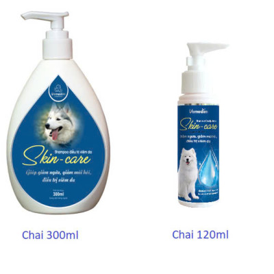 Vemedim Sữa Tắm Skin Care Shampo Phòng Viêm Da, Giảm Ngứa cho Chó Mèo