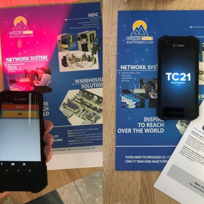 Máy quét mã vạch Zebra TC21 - TC210K-01A222-A6 (có camera trước) - HÀNG CHÍNH HÃNG