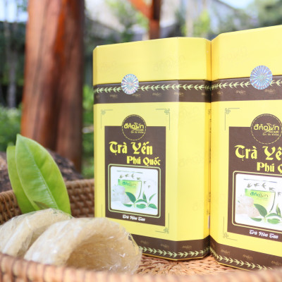 Trà yến phú quốc - hộp 18 gói - có công dụng thanh mát, giải nhiệt, tăng sức đề kháng