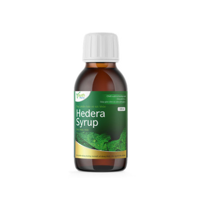 Siro Hedera Syrup Youth Pharma hỗ trợ giảm ho, giảm đờm. Chai 100ml