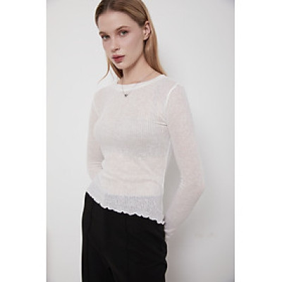 DOTTIE - Áo thun tay dài cổ tròn - T0772