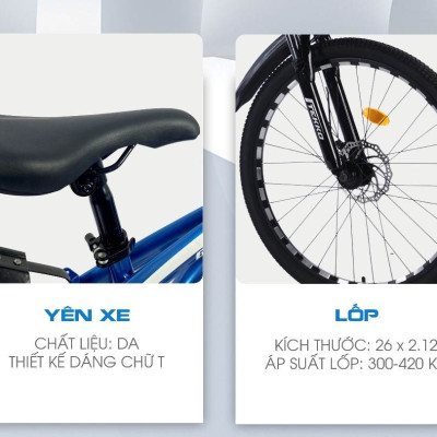 Xe đạp gấp Tekko G2 - xe gấp gọn tiện lợi bánh 26