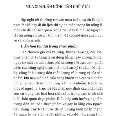 Phòng Tránh Tai Nạn Về Thực Phẩm - Vietnambook