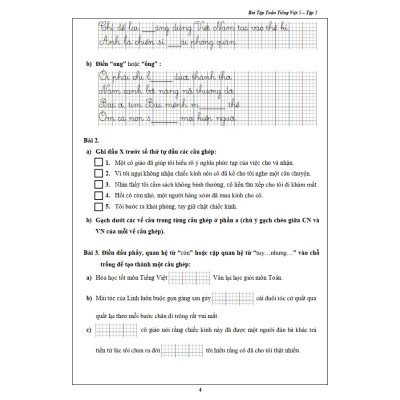 Bài Tập Tuần Tiếng Việt 5- Tập 2