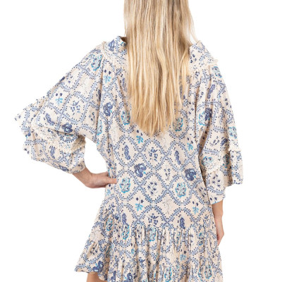 Đầm Boho Phối Ren Cotton Isla Bonita