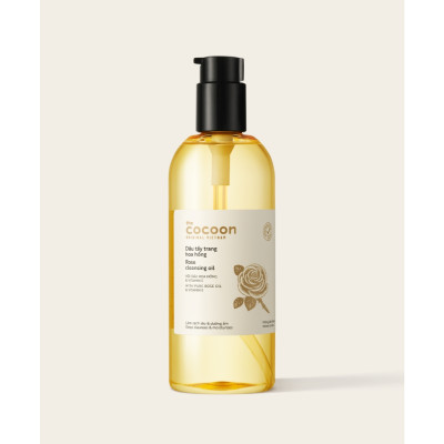 Dầu tẩy trang hoa hồng Cocoon 310ml tẩy sạch lớp makeup & dưỡng ẩm thuần chay