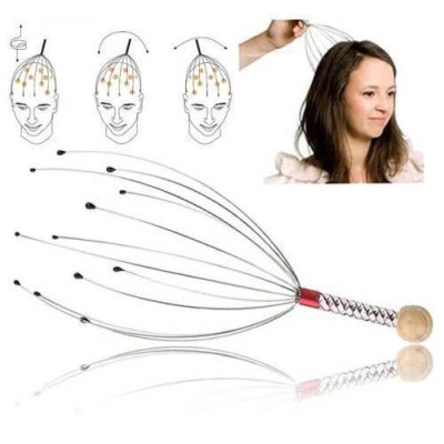 Cây Massage - Mát Xa Da Đầu Thư Giãn (23cm)- Chất Liệu Thép Không Gỉ Inox 304
