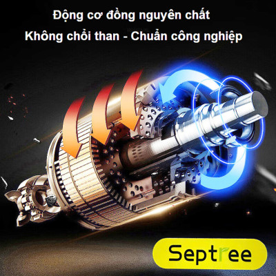 Máy thái rau củ, quả đa năng chuyên nghiệp - Dòng công nghiệp. Thương hiệu Mỹ cao cấp Septree - F46. Hàng chính hãng