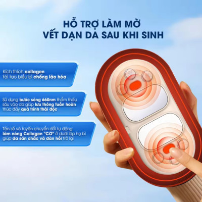 [MẪU MỚI 2025] Máy Massage Giảm Đau Bụng Kinh  LS01 - Hỗ Trợ Chống Lão Hoá Da Sau Sinh.