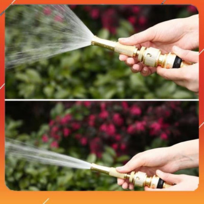 Vòi Xịt️Evoucher Bộ dây vòi xịt nước rửa xe, tưới cây , tăng áp 3 lần, loại 7m, 10m 206587 cút sập,+ khăn phượt