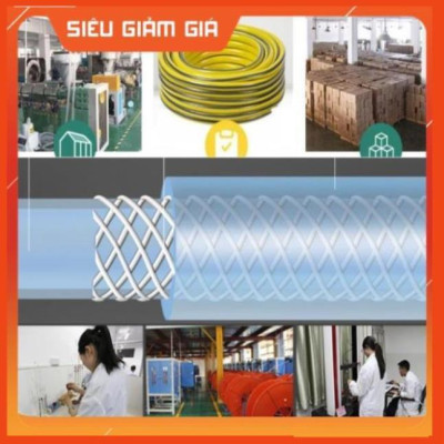 Bộ dây vòi xịt nước rửa xe, tưới cây . tăng áp 3 lần, loại 7m, 10m 206701-1 đầu đồng,cút+ tặng đai
