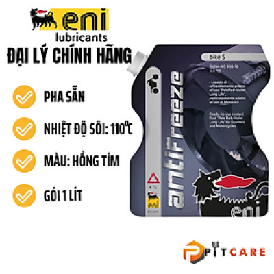 Nước Mát Máy Eni Bike S Pha Sẵn Màu Hồng Tím Gói 1 Lít Chính Hãng