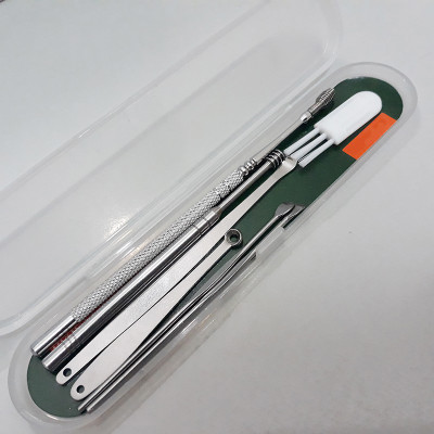 Bộ lấy ráy tai đa năng 6 món Cao cấp bằng thép không rỉ KitAcoom, hàng nhập khẩu cao cấp có hộp đựng