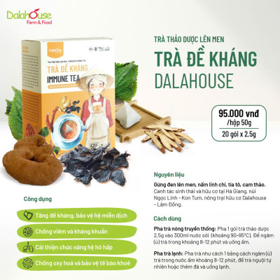 Combo 4 Hộp Trà Dalahouse Hộp 50g - Trà Thanh Xuân, Trà Thải Độc, Trà Đề Kháng, Trà Ngủ Ngon, Tốt Cho Sức Khỏe