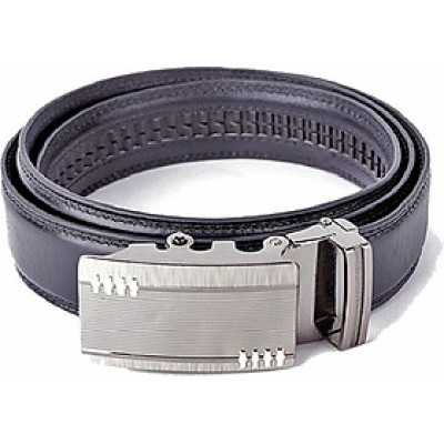 Thắt lưng nam da bò Huy Hoàng răng cưa màu đen HT4132