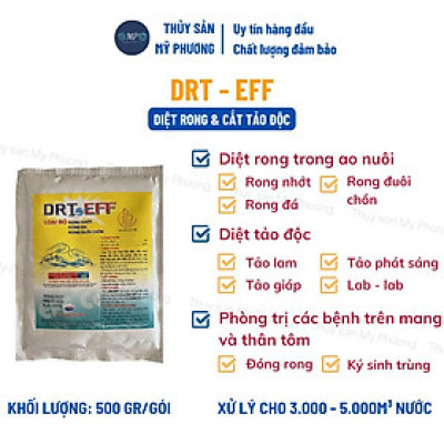 Hóa chất chuyên diệt các loại rong cắt tảo độc Drt Eff trong ao hồ bể nuôi ương tôm thẻ cá lươn ếch nòng nọc ốc ba ba