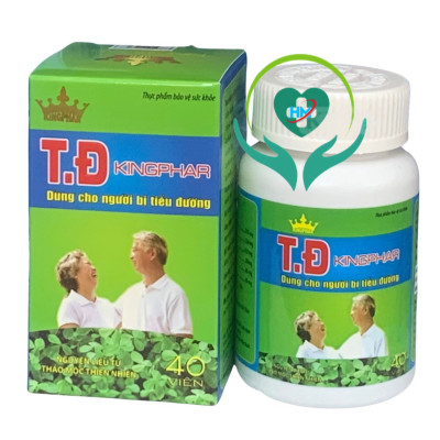 Viên uống Tiểu đường T. Đ Kingphar , hộp 40v, kiểm soát và ổn định đường huyết