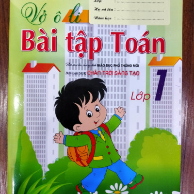 Sách - Vở Ô Li Bài Tập Toán Lớp 1 (Bám Sát SGK Chân Trời Sáng Tạo)