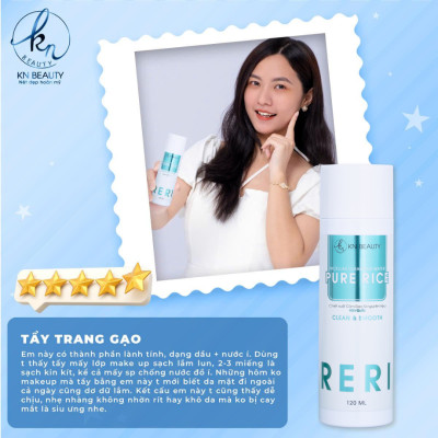 NƯỚC TẨY TRANG GẠO MICELLAR CLEANSING WATER KN BEAUTY– PURE RICE 120ML