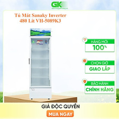Tủ mát Sanaky VH-5089K3 480 lít - Hàng chính hãng (chỉ giao HCM)