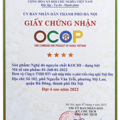 Nghệ đỏ nguyên chất Kochi Hộp 100g