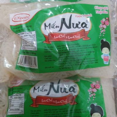Combo 8 Gói Miến Nưa Vị Nguyên Das Keto 240g