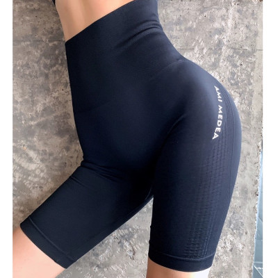 Quần Short Nữ Tập Gym Yoga Nữ Lưng Cao, Nâng Mông, Vải Dệt Kim Cao Cấp Siêu Co Giãn