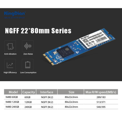 Ổ cứng SSD KingDian Giao diện N480 60GB / 120GB / 240GB