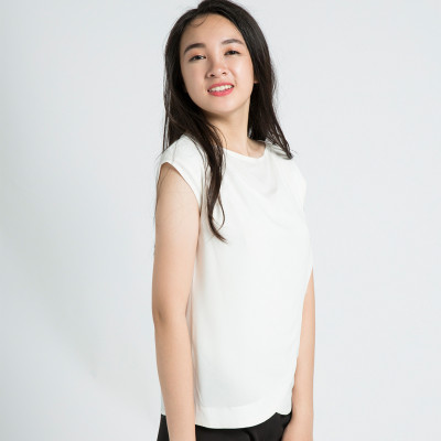 Áo Kiểu Nữ Công Sở Cao Cấp Thời trang thiết kế Hity TOP090 (Trắng Kim Cương)