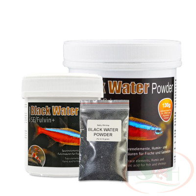 Bột nước đen Salty Shrimp Black Water Powder SE Fulvic humic giảm stress dưỡng cá tép thủy sinh