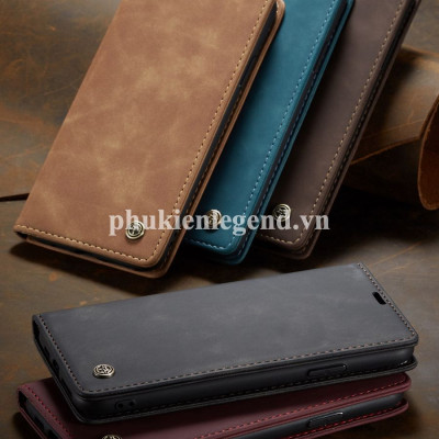 Bao da dạng ví hiệu Caseme dành cho iPhone 12 Pro Max  chống sốc chống va đập, kèm ngăn đựng thẻ đựng tiền tiện lợi - Hàng chính hãng