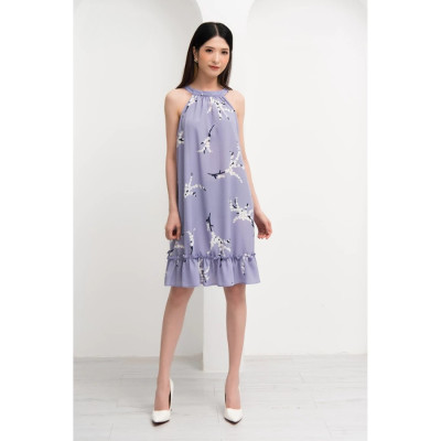 Đầm Chiffon Xòe Cổ Yếm Maxivic, La Mộc - LM62165B