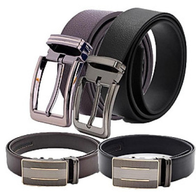 HP4142-43-44-45 - Thắt lưng nam Huy Hoàng da bò bản lớn 1,4m màu đen, nâu