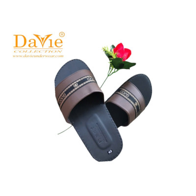 Dép Dvsd01 Chất Liệu Da, Đế Cao Su Bền Đẹp Chất Lượng Cao
