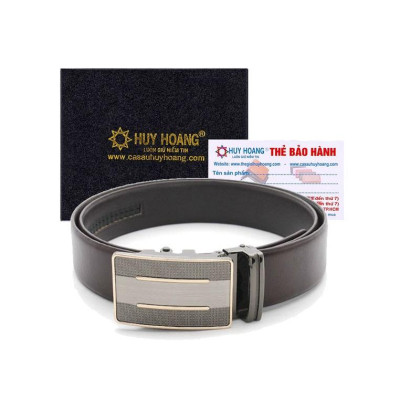 HP4142-43-44-45 - Thắt lưng nam Huy Hoàng da bò bản lớn 1,4m màu đen, nâu