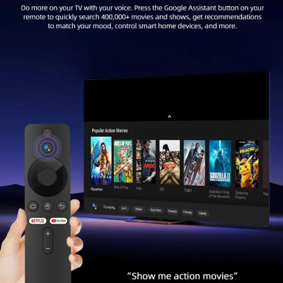 Android tv điều khiển giọng nói tiếng việt hỗ trợ bluetooth Wifi 2 băng tần kép cài sẵn youtube chặn quảng cáo, truyền hình cáp và xem phim HD miễn phí vĩnh viễn - Hàng nhập khẩu