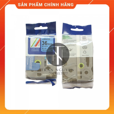 [Combo 5 hộp] Nhãn In Brother Tz2-561 - Đen nền Dương 36mm x 8m - Hàng nhập khẩu