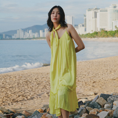 Đầm Midi Hai Hướng Dương DRE192 thời trang thiết kế Hity