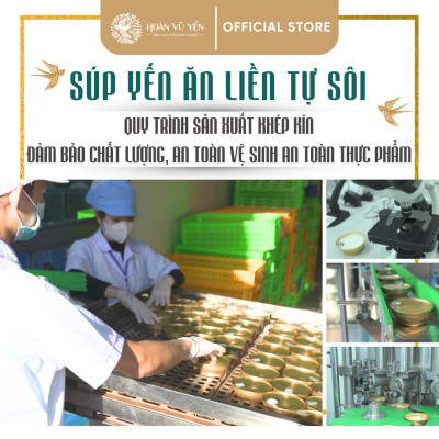 Súp Tổ Yến Ăn Liền Tự Sôi - 66.8g Yến Tươi - Công Nghệ Sấy Thăng Hoa - Dinh Dưỡng Tiện Lợi - Tăng Cường Sức Khỏe - Chống Lão Hóa - Tăng Cường Trí Nhớ - Chính Hãng Hoàn Vũ Yến - Cosmo Bird