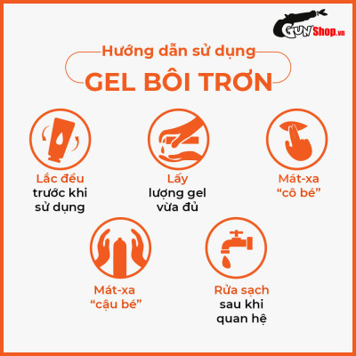 Gel bôi trơn ấm nóng - Shell Sunshine - Chai 100ml