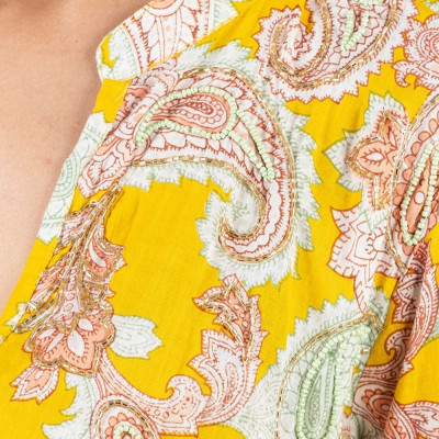 Đầm Boho Kết Cườm Cotton Isla Bonita