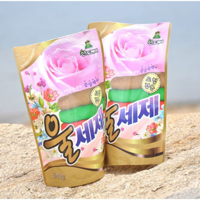 Nước giặt vải Len & Dạ hương nước hoa Sandokkaebi túi 500g nhập khẩu Hàn Quốc