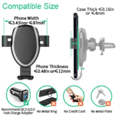 Bộ giá đỡ điện thoại Choetech T536 tích hợp sạc không dây(Hàng chính hãng)