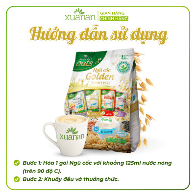 Combo 11 Túi Ngũ Cốc Golden (Variety Pack) Xuân An [ít đường] 400G {25g*16 gói}