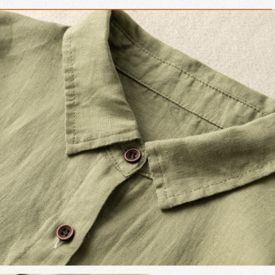 Đầm Nữ Linen Cổ Đức Nhún Eo, Đầm Sơ Mi Nữ Dáng Dài đầm thiết kế Da162