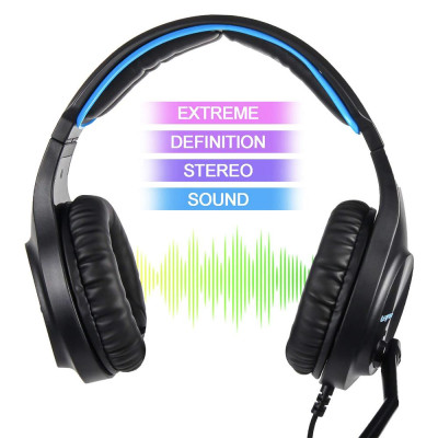 Tai nghe chơi game LETTON L6 3,5 mm âm thanh nổi trên tai với micrô có thể điều chỉnh cho PC máy tính xách tay Điện thoại thông minh